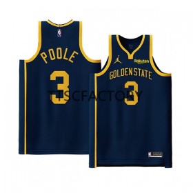 Golden State Warriors Jordan Poole 3 Jordan 2022-23 Statement Edition Navy Miesten Pelipaidat Swingman